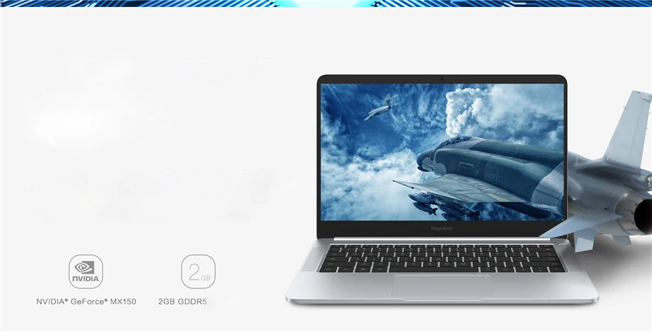 Ультратонкий ноутбук HUAWEI honor MagicBook 14," с ОС Windows 10 8-го поколения i7-8550U GeForce MX150 2 ГБ GDDR5 8 Гб 256 ГБ