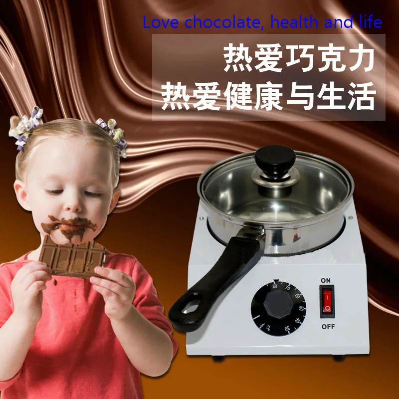 1 шт., 220 В, электрическая одноцилиндровая печь для плавления шоколада, закалка, плавильная печь для шоколада, плавильная печь, плавильная машина