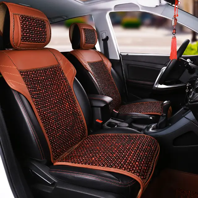 Natural Wood Beads Comfortable Breathable Car Cushion For Nissan Bluebird Sylphy Sunny Suzuki Swift Car Interior Accessories