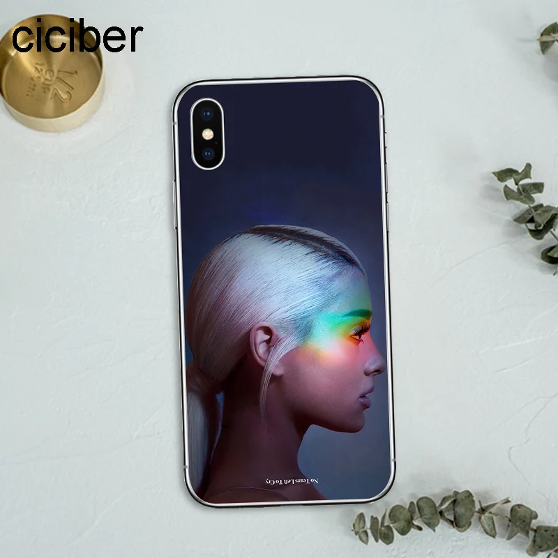 ciciber Ariana Grande AG Rainbow Sweetener Soft Silicon Phone Cases Cover For iPhone Case 7 6 8 6s 5S Plus X Fundas Capa