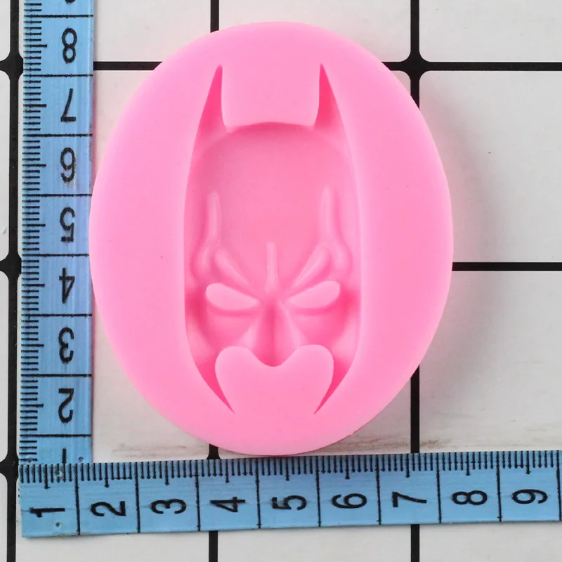 Бэтмен маска в форме лица 3D помадка Силиконовая Форма Sugarcraft Мыло DIY ремесло Смола