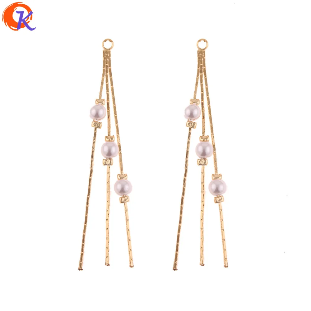 

Cordial Design 20Pcs 3*54MM Jewelry Accessories/DIY Making/Genuine Gold Plating/Imitation Pearl/Hand Made/Earring Findings