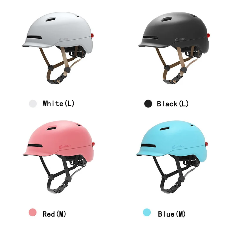 Xiaomi Smart4U City Smart шлем Предупреждение светильник уход за кожей лица маска Велосипедный спорт мотоцикл шлем Горный Дорожный скутер, способный преодолевать Броды для Для мужчин Для женщин Водонепроницаемый руля