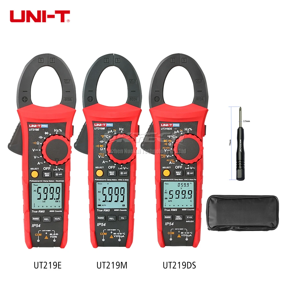Цифровой зажим измеритель параметров UT219E UT219M UT219DS профессиональный True RMS LoZ AC/DC Volt