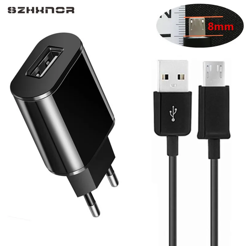 Зарядное устройство с длинным наконечником micro usb 8 мм 5 В 2 А для Huawei Y6 Y7 Prime 2018 Honor 7a