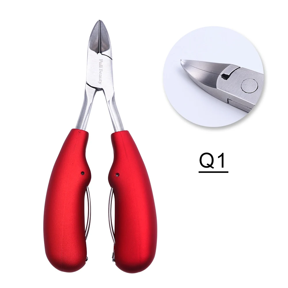 1 шт. кусачки для ногтей для удаления омертвевшей кожи плоскогубцы-ножницы для ухода за ногтями Маникюр Педикюр Инструмент LAQ1-8-1 - Цвет: Q1
