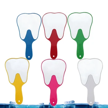 

2019 Tooth Clean Mirrors Oral Care Dental Instruments Teeth Shape Mouth Checking Tool Mirror @ME88