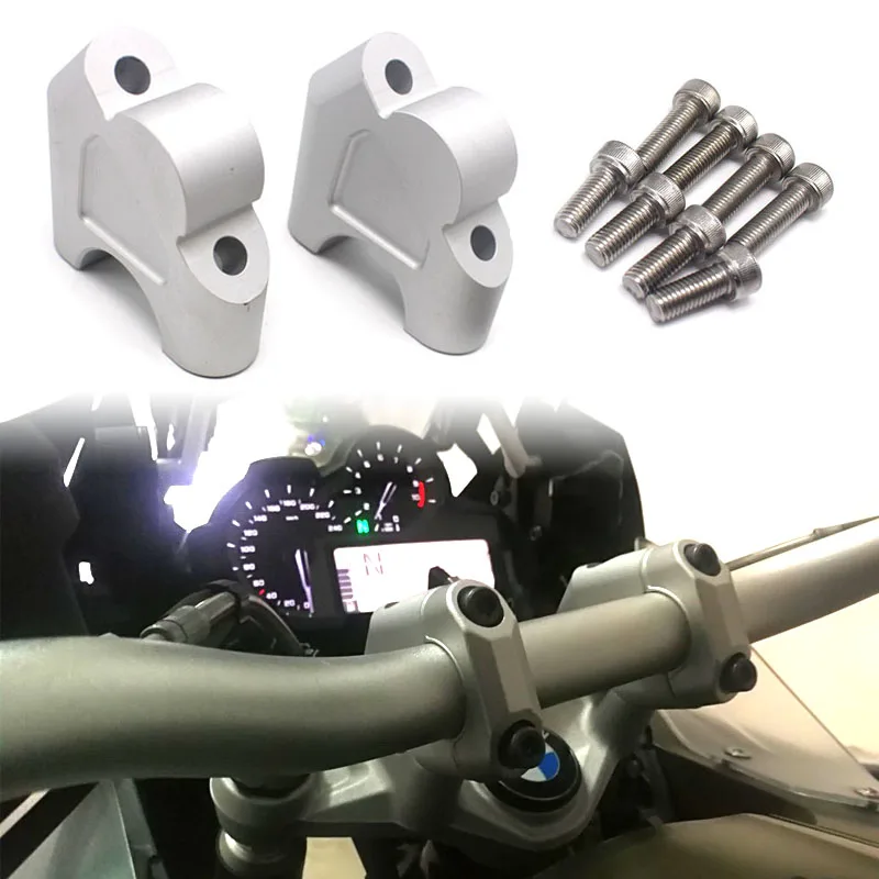 Motorcycle Accessories Handle Bar Clamps Handlebar Risers CNC Aluminum