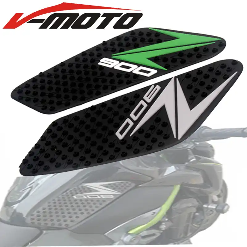Motorbike stickers For Kawasaki Ninja Z900 Z 900 Tank Gas Fuel Oil Pad Protector Stickers Decals Fish Bone Motorcycle 2018 2019 Color : A