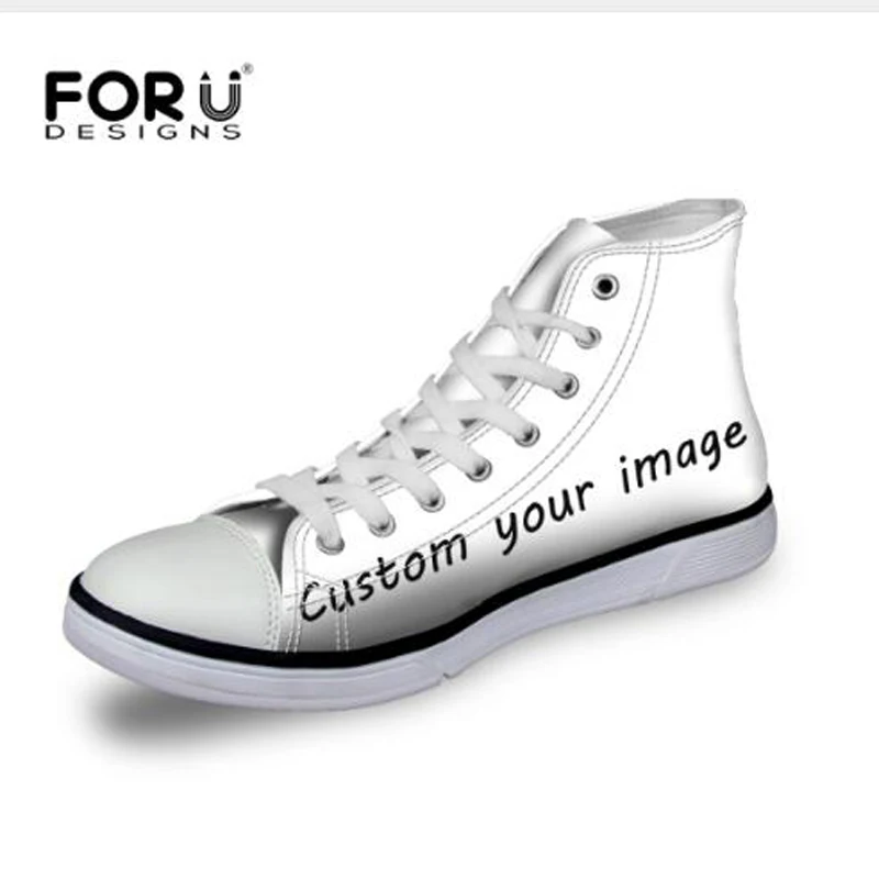 

FORUDESIGNS Custom Women Canvas Shoes,Fashion High Top Spring Ladies Casual Shoes,2017 Woman Platform Shoes chaussure femme