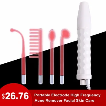 DARSONVAL Portable Electrode High Frequency Spot Acne Remover Facial Skin Care Massager For Face Beauty Device Spa Salon Home