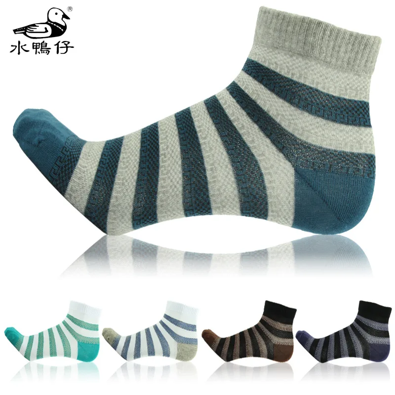 

man Striped socks Summer casual men's deodorant in tube socks cotton socks harajuku