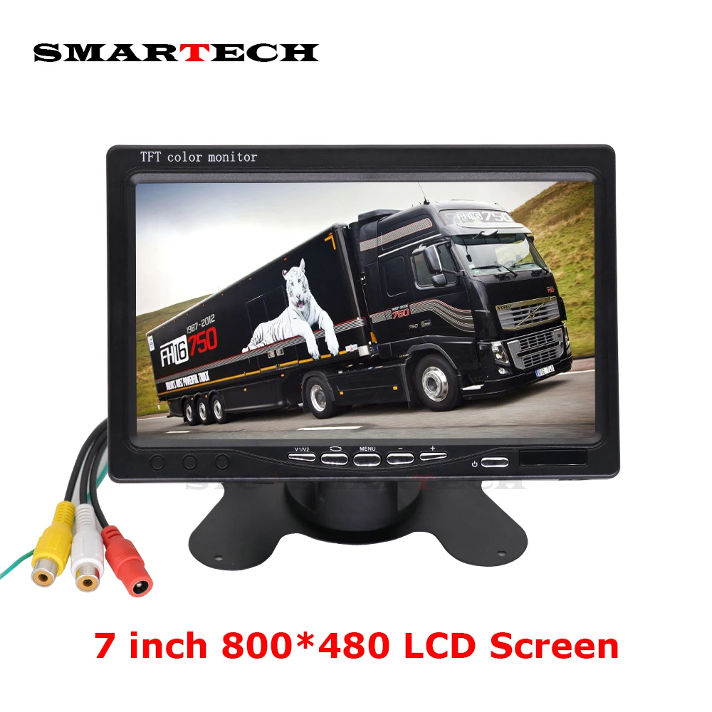 SMARTECH 7 дюймов автомобильные мониторы жк-дисплей цветной дисплей автомобиля экран
