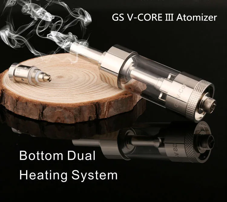 High Quality Original GS V CORE III Atomizer 3ML Bottom Dual Heating