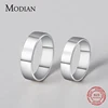 Modian Sale 100% 925 Sterling Silver Couple Simple Rings Classic Lover Finger Ring For Women & Man Wedding Silver Jewelry Bijoux ► Photo 3/5