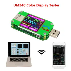 UM24 UM24C Для APP USB 2,0 ЖК-дисплей Дисплей Вольтметр Амперметр Батарея зарядки Напряжение Амперметр мультиметр кабель измерительный тестер