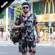 Новая мода спортивный костюм и футболка комплект Для мужчин s футболка шорты+ короткие штаны Для мужчин Летний тренировочный костюм Для мужчин Повседневное бренд футболки