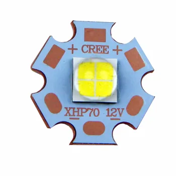 

28.8W Cree XHP70.2 White/Neutral White/Cold White 3000K 4500K 6500K Led Emitter Lamp Light 6V/12V with 20MM Copper PCB
