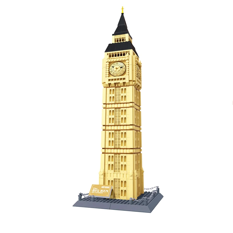 

Wange 5216 1642pcs London Big Ben World Construction Building Blocks Creative Architecture Gift Toys Kids For Children