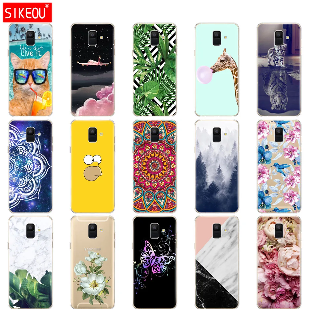 

Silicon Phone Case For samsung galaxy a6 2018 dual SIM SM A600 A600F Soft tpu Back Cover For Samsung A6 Plus 2018 A605 A605F