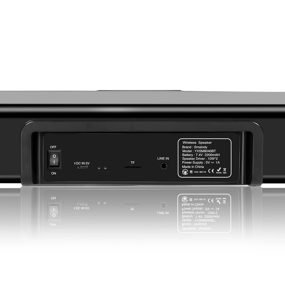 Звуковая панель ТВ Колонка 2*10 Вт Bluetooth колонка настенная звуковая RCA TF карта