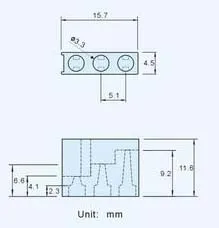 Wkooa 3H Led Spacer Поддержка Черный нейлон пластиковые части