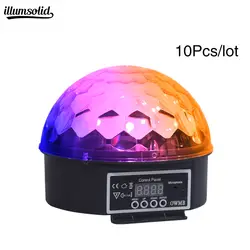 Дискотечный шар звуковая активация светодиодные огни этапе вращающийся шар свет подходит 10 шт./лот