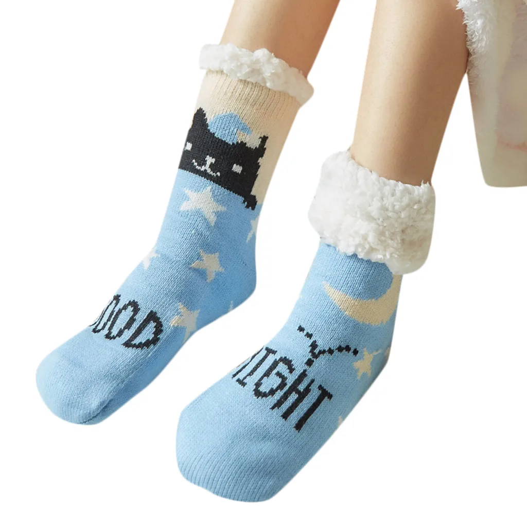 Новые женские носки с забавным принтом для девочек, теплые зимние носки со снеговиком и овечкой, милые носки в стиле Харадзюку, милые