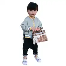 Wicker Storage Basket Kids Girls Coin Keys Purse Handbags Straw Bamboo Children Messenger Bag Women Basket Bucket Summer Beach