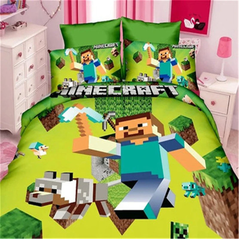

Home Textile Bedding Set Cartoon Polyester Bed Linen for Children Boys Gift Duvet Cover Flat Sheet Pillowcases gifts