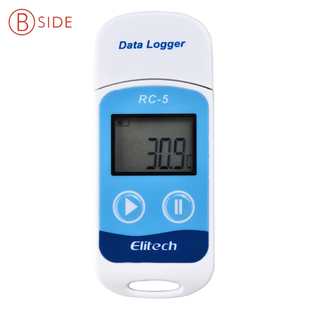 

RC-5 Digital USB Temperature Data Logger High Accuracy for Temp C/F Recording Thermometer Datalogger with Internal NTC Sensor
