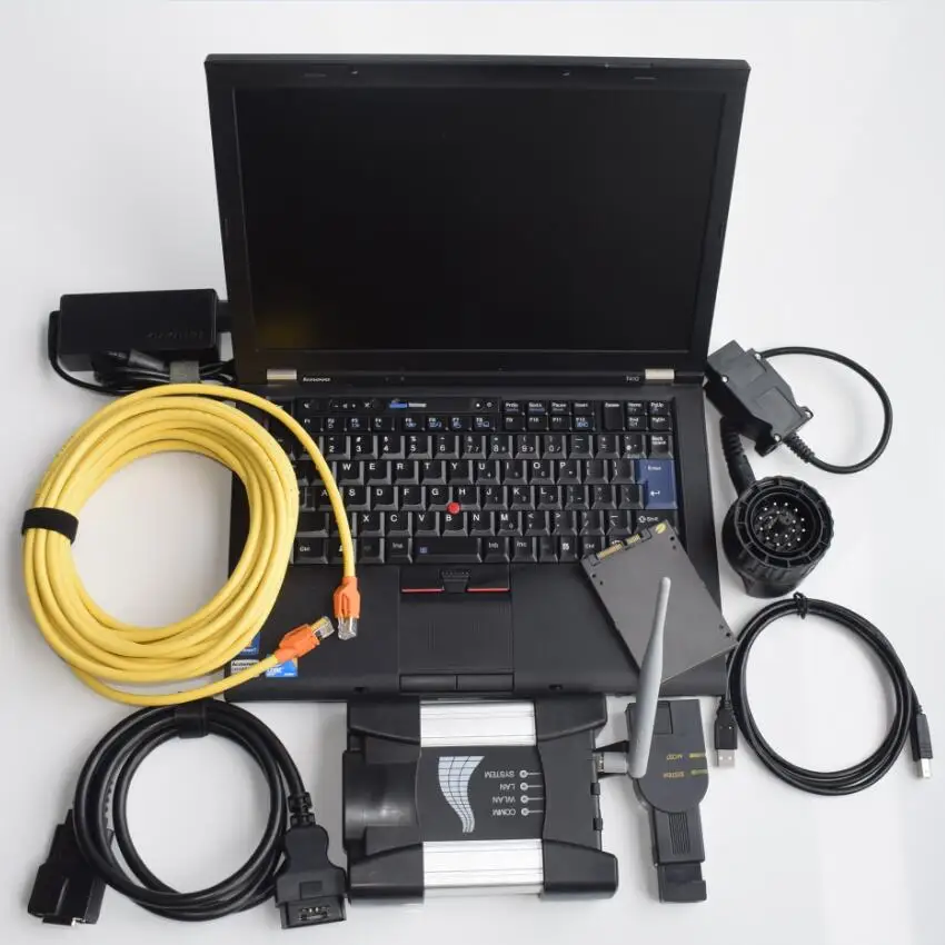  20199 Multi-sprachen Super für BMW iCOM Nächsten WIFI Version ISPI NÄCHSTEN SSD mit T410 i7 Laptop 