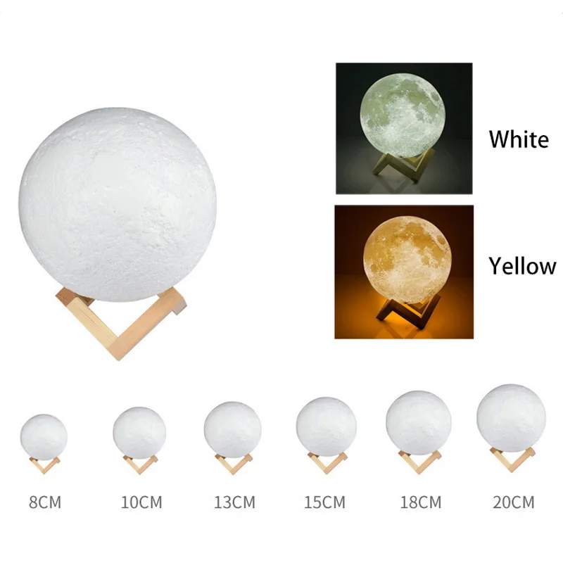 قابلة للشحن 3D طباعة مصباح قمري 2 اللون تغيير اللمس التبديل نوم خزانة ليلة ضوء ديكور المنزل الإبداعية هدية قابلة للشحن 3D طباعة مصباح قمري 2 اللون تغيير اللمس التبديل نوم خزانة ليلة ضوء ديكور المنزل الإبداعية هدية