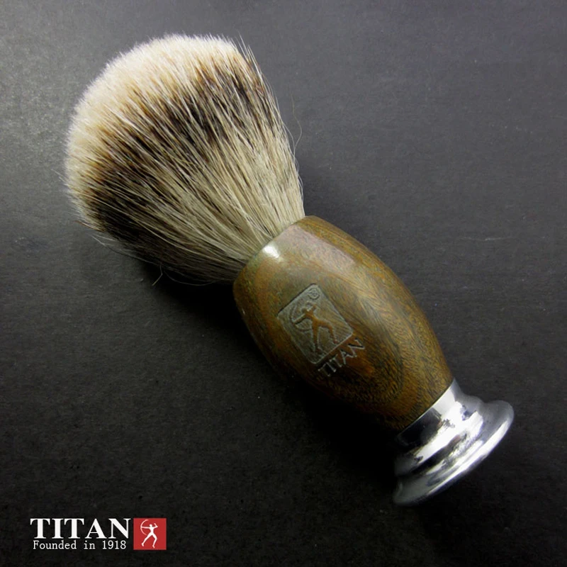 Titan Silvertip Барсук щетка для бритья волос узел Pennello Da Barba зеленый черное дерево ручка ручной работы Pincel кисти Escova De Cabelo