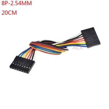 

10PCS 8PIN DUPONT LINE female to female PITCH 2.54MM 20CM double head 8P 8pin JUMPER CABLE WIRE FOR PCB connector