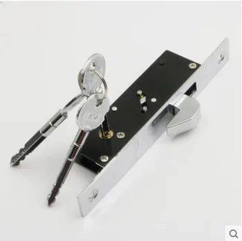 

best Sliding Door Aluminum Alloy Window Locks Anti-Theft Safety Wood Gate Floor Lock With Cross Keys For Furniture Hardware
