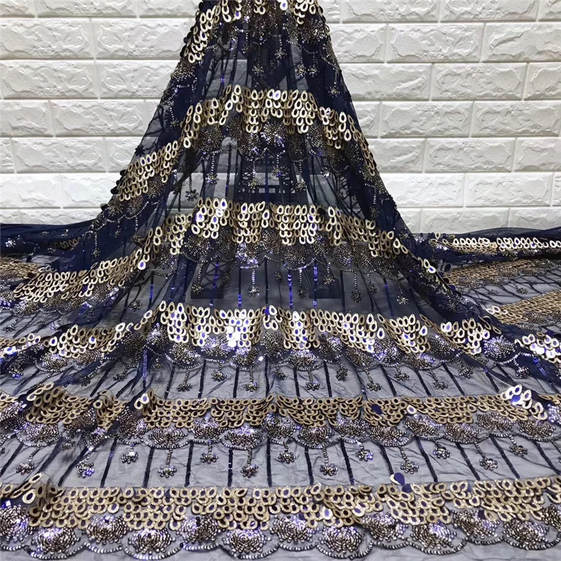 VILLIEA French Net Lace Fabric 2019 High Quality Latest African With Embroidery Mesh Tulle Sequins | Дом и сад