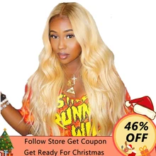 613 Blonde 360 Lace Frontal Wig Pre Plucked With Baby Hair Body Wave 180 Density Lace Front Human Hair Wigs Full EverBeauty Remy