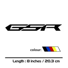 20.3 Rodas de Tanque de Combustível Da Motocicleta Carenagem cmMotorcycle Notebook Bagagem Capacete MOTO Decalques Etiqueta fit para Suzuki GSR 750 600 400