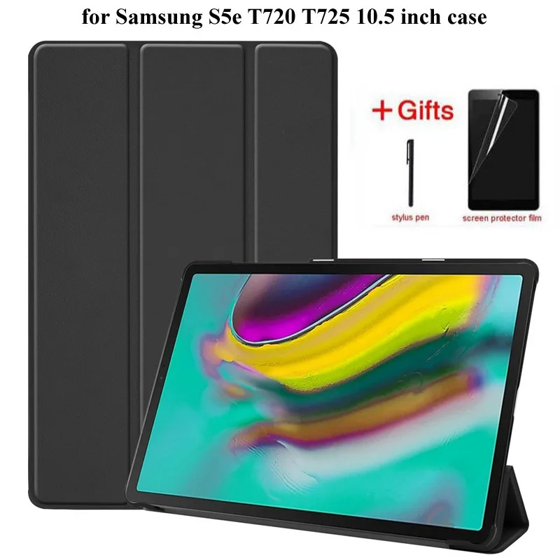 

Slim Flip case for Samsung Galaxy Tab S5e 2019 SM-T720/T725 Funda stand cover for new released Samsung tab S5E 10.5" case+gifts