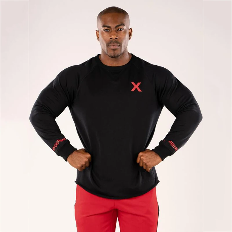 Sport Shirt Men Long Sleeve Running Gym Joggers t shirt (2)