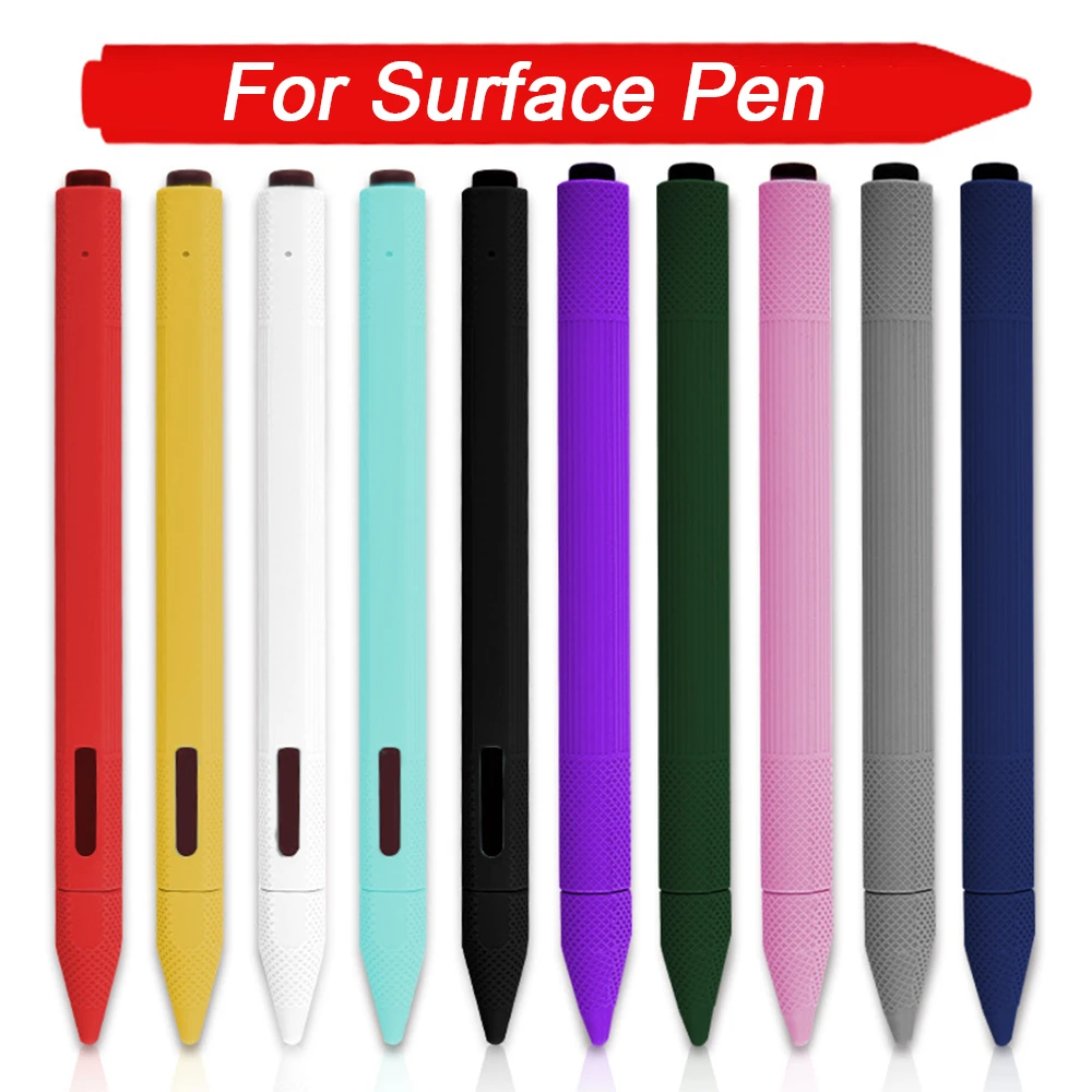 Soft Silicone Case For Surface Pencil Tip Cover Holder Tablet Touch Pen Stylus Full Protective Pouch Bags For Surface Touch Pen