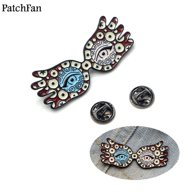

20pcs/lot Patchfan Luna Lovegood Spectrespecs Zinc tie Pins backpack clothes brooches for men women hat decoration badges A1116
