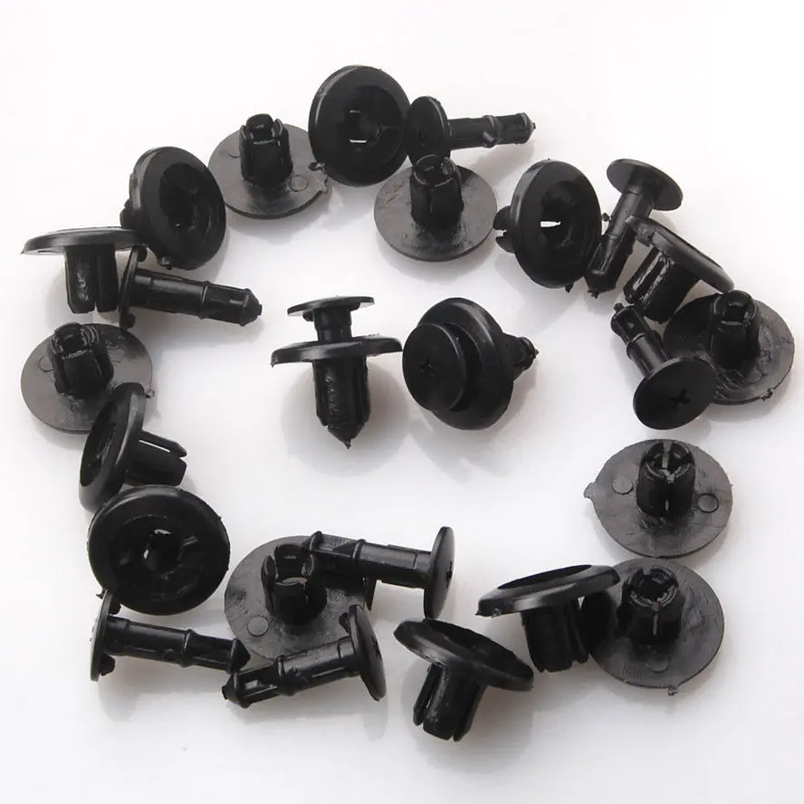 20x Nylon Car Moulding Trim Rocker Panel Push Type Rivet Retainer Clips 90467 06133 Fit for