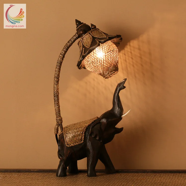 Настольная лампа TUDA 22X42cm винтажная Высококачественная деревянная настольная в