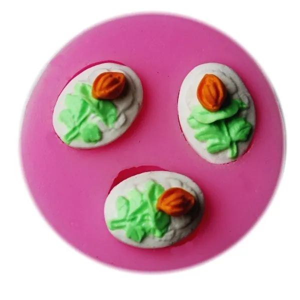 Food-grade silicone mold/resin/soft TaoHua/cake decoration/sugar/small chocolate soap mold Gift | Дом и сад