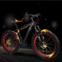 AOXIN 26-inch mountain bike 21-speed Adult men and women bicycles outdoor sport Off-road beach snow bike Tires 4.0