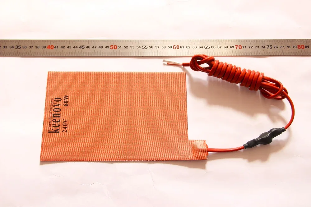 5.5" X 8.5" 60W 240V KEENOVO Car Truck Battery Heater Pad w/ 2m Cord