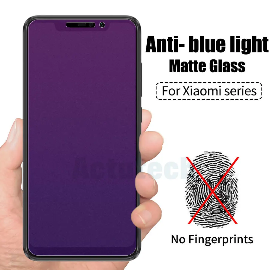 

Anti Blue Light Tempered Glass Screen Protector For Xiaomi Redmi Note 5 6 Pro Note 4 4X 5A Y1 Lite Matte Frosted Glass