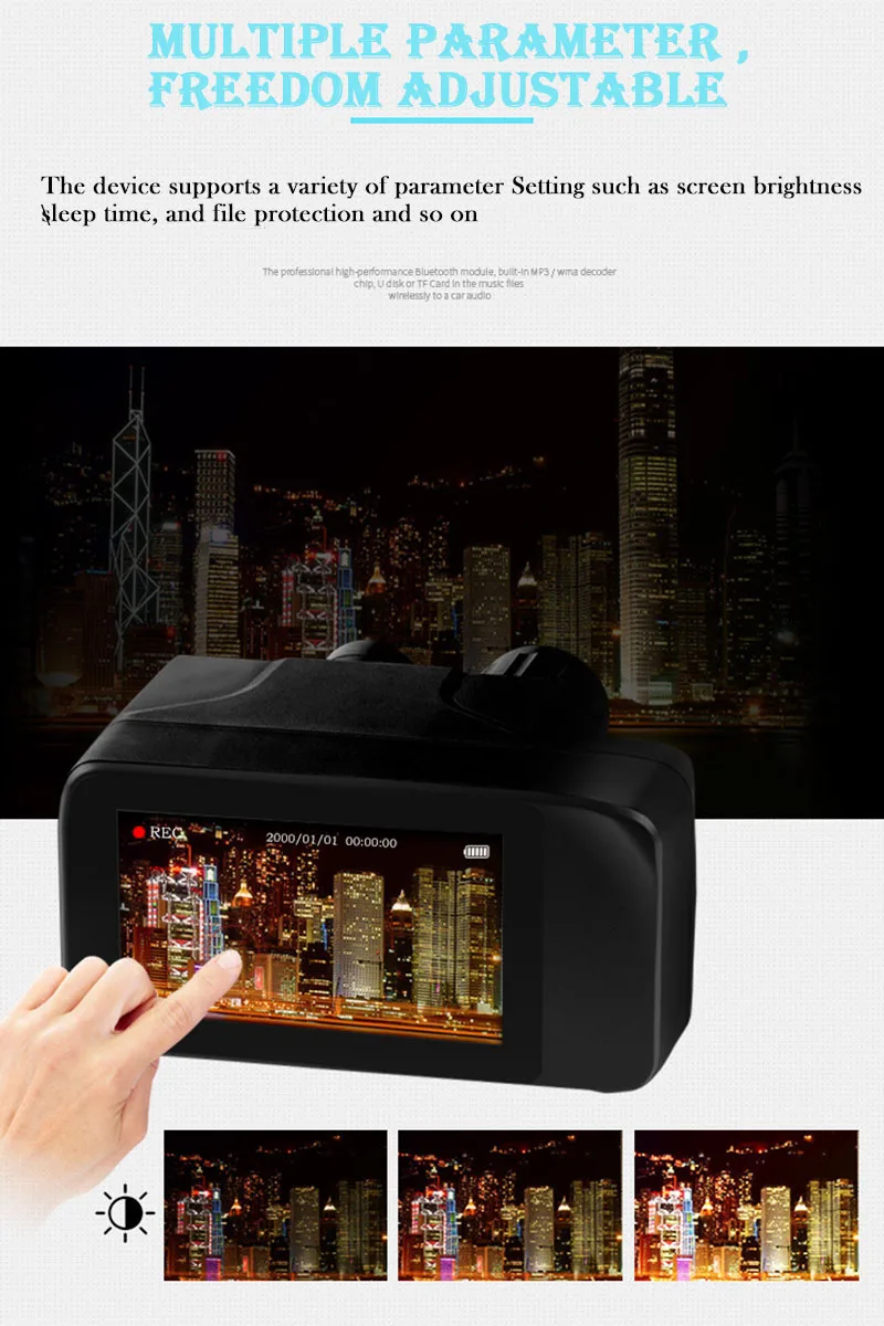 Tela de Toque Câmera para Monitoramento de Noite Mais Recente Novo Design Digital Visão Noturna Binóculos Inteligente Laser Multi-função Registro hd 19 Esporte e Lazer